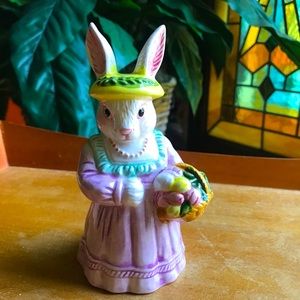 Small Easter bunny rabbit figurine